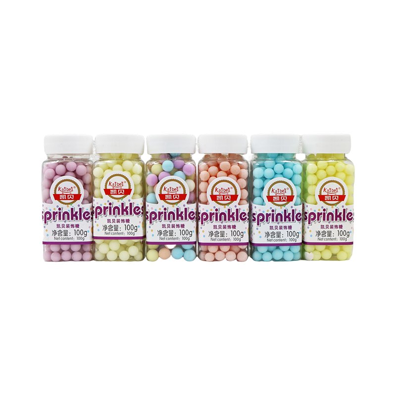 8mm Pearl Matte Sugar Beads Sprinkles Edible Cake sprinkles for Bakery