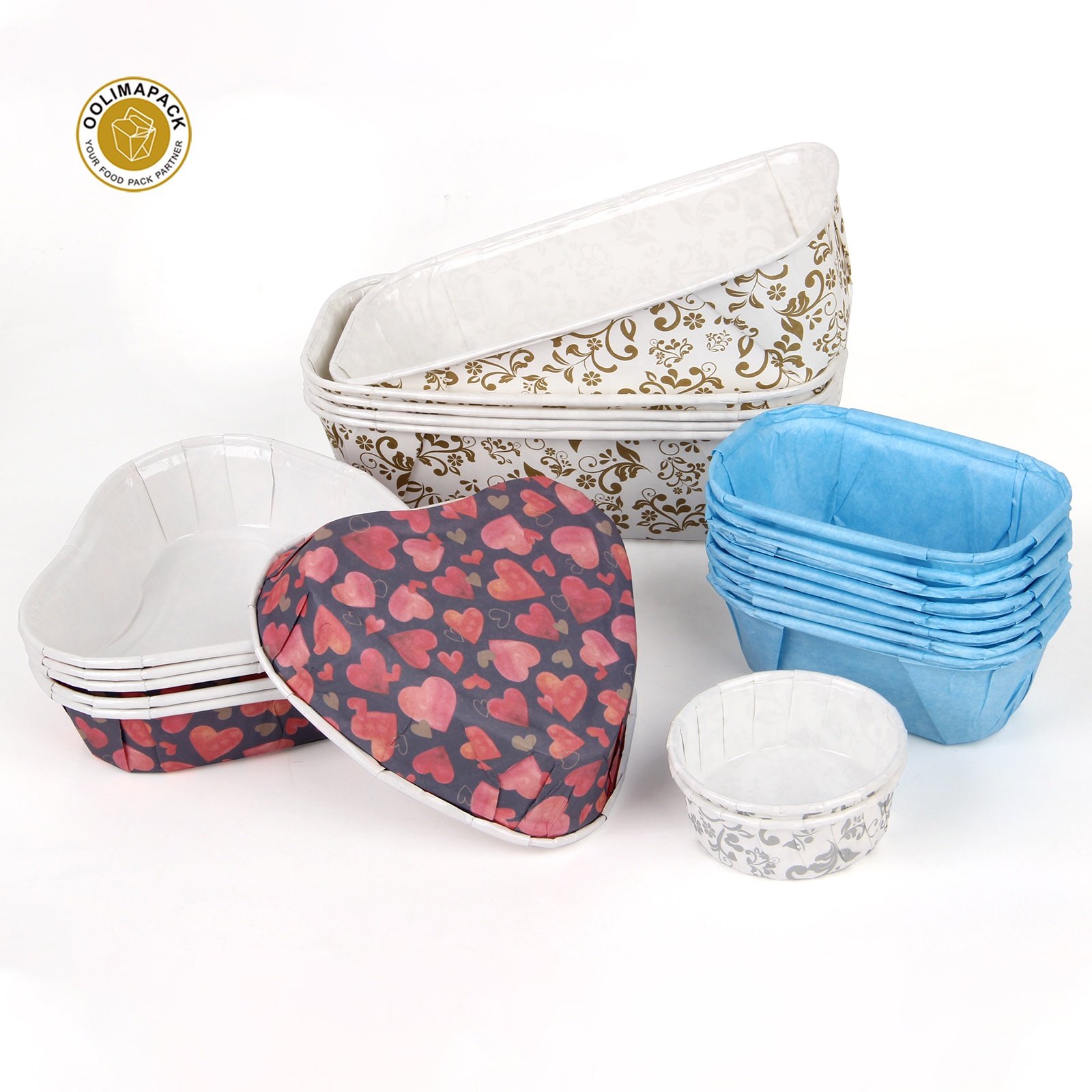 Nonstick Coating Decorating Plate Candy Bread Baking Cake Cup Box Tray Cake Tools Moulds Offset Printing,flexo Printing Food
