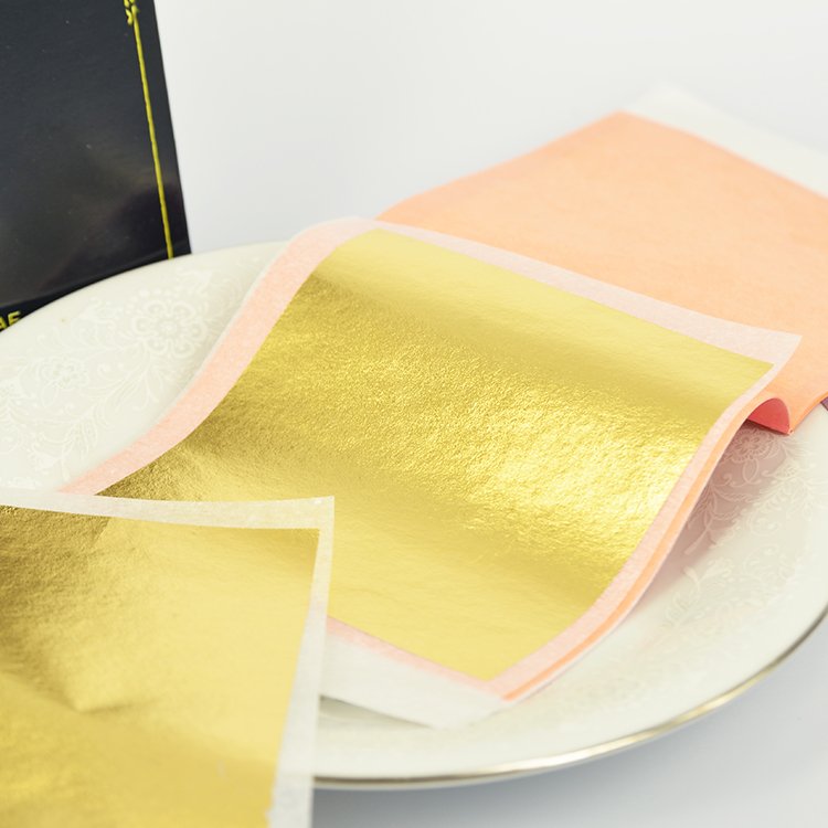 Top quality edible gold leaf for cake ice cream decoration
