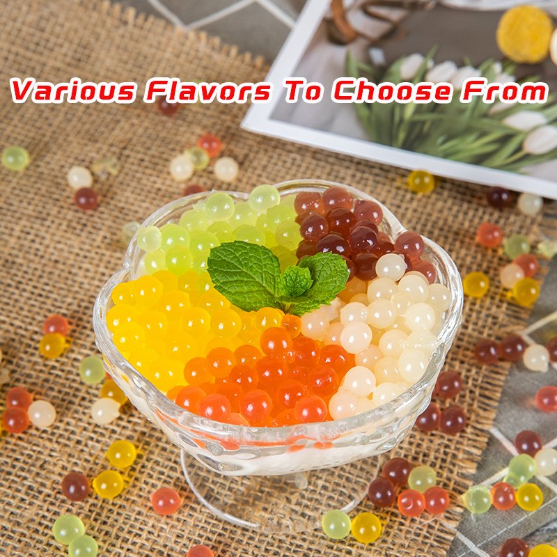 1.2Kg Bubble Tea Jelly Balls Ingredients Strawberry Juice Bursting Boba Pearls Taiwan Popping Boba