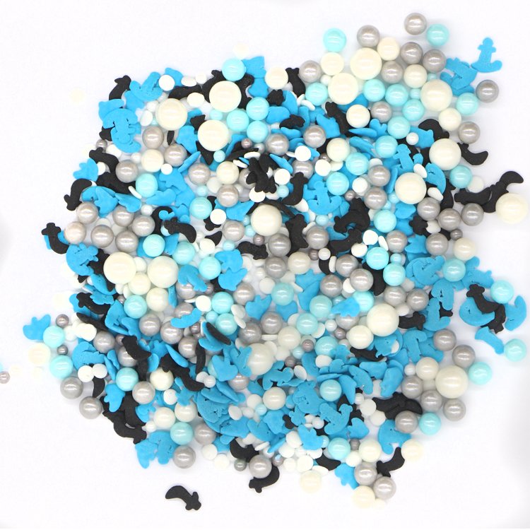 Yasin Bakery Mini 4 Cells Sugar Beads Cotton Candy Jimmies Bakery Ingredients Edible Sprinkles Cake Decorations