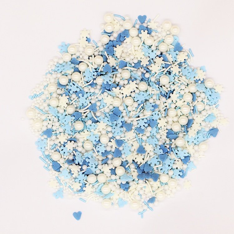 Yasin Bakery Mini 4 Cells Sugar Beads Cotton Candy Jimmies Bakery Ingredients Edible Sprinkles Cake Decorations
