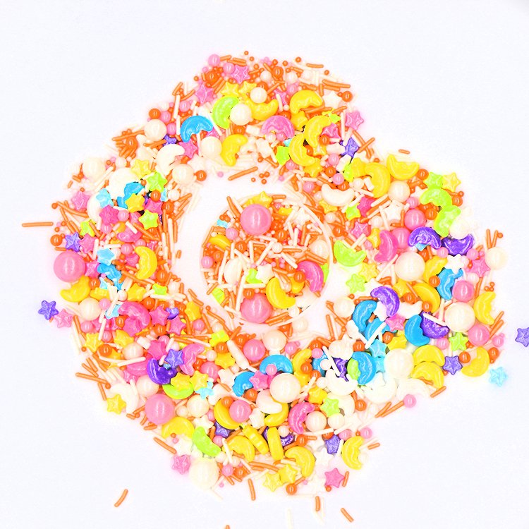 Yasin Bakery Mini 4 Cells Sugar Beads Cotton Candy Jimmies Bakery Ingredients Edible Sprinkles Cake Decorations