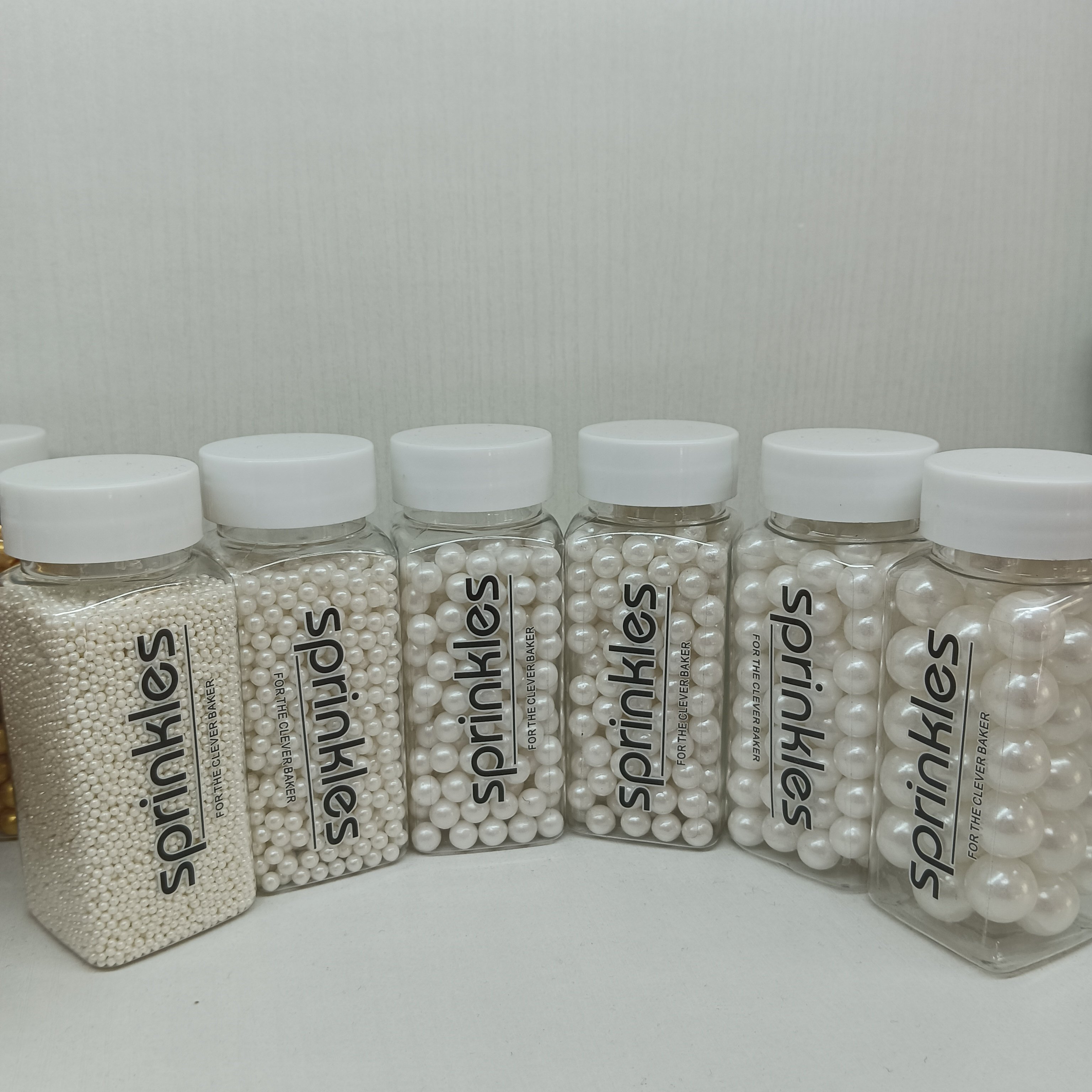 High Quality Edible Sugar Sprinkles White Sugar Candy Pearls Mixed Sugar Pearls Sprinkles For Cake Decoration