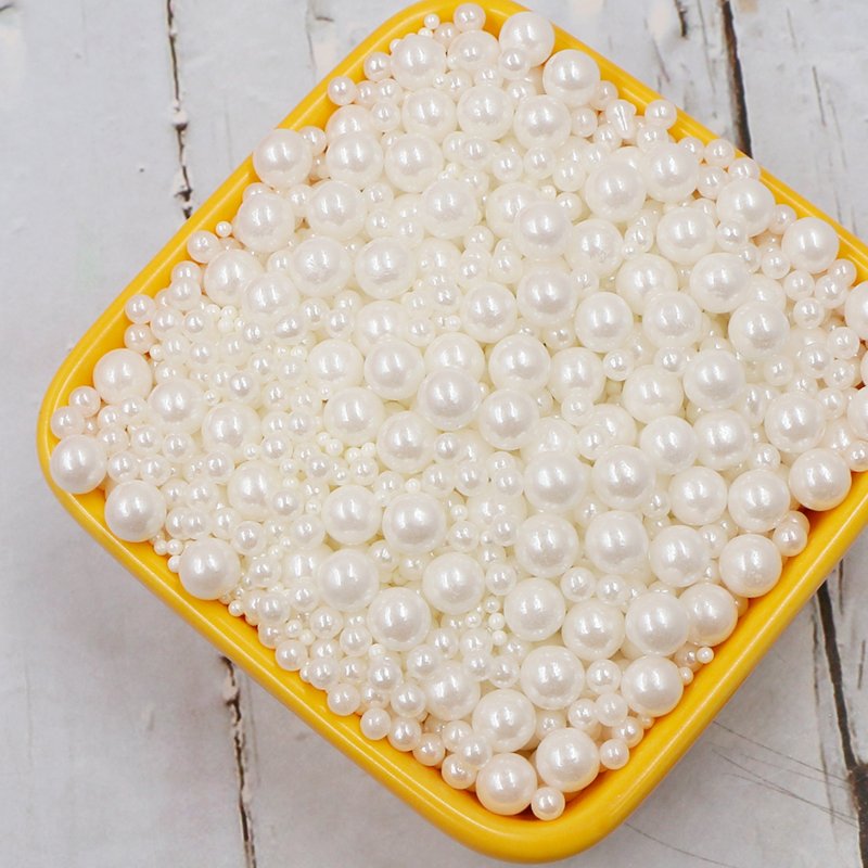 High Quality Edible Sugar Sprinkles White Sugar Candy Pearls Mixed Sugar Pearls Sprinkles For Cake Decoration