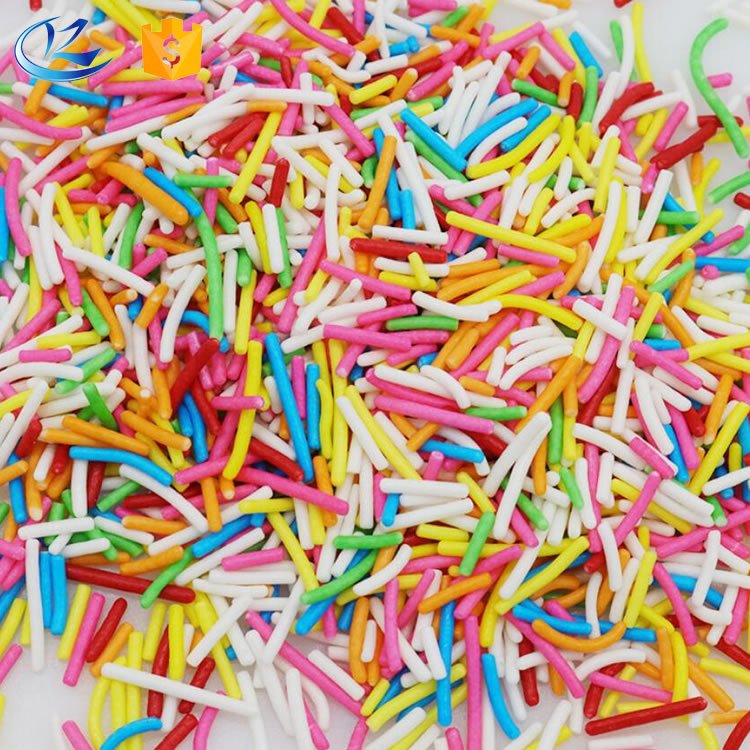 mixed colorful sugar sprinkles for cakes