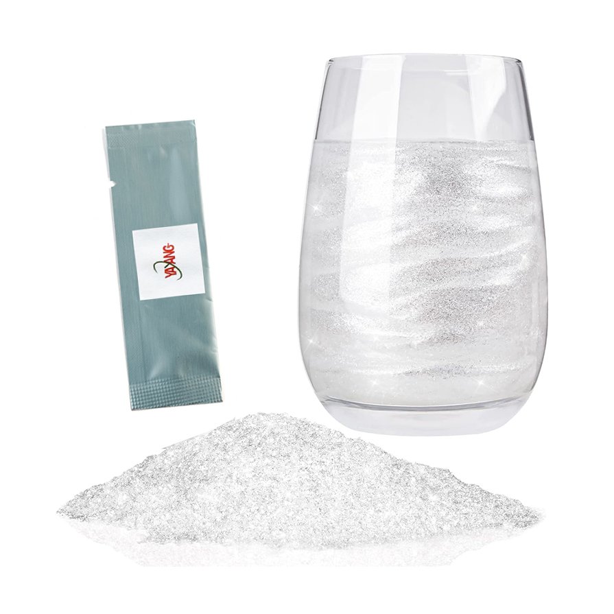 Edible Glitter 2.5g bar-shaped packaging white edible glitter for drinks