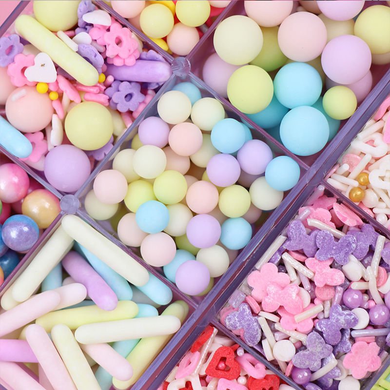 Cocosir Sugar Beads Pink Orange Pearlescent Glittered Silver Edible Bakery Cake Decorations Sugar Sprinkles