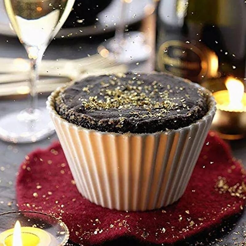 Factory Price Cake Gold Foil paper 24K Gold Leaf Foil Sheets Gilding Metal Foil for Cake Dessert Beauty Decoration gold leaf