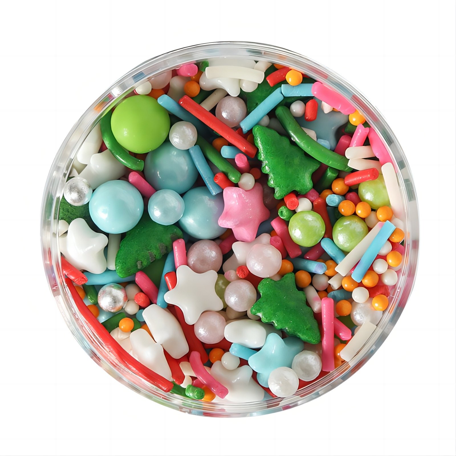 Merry Christmas Edible Bakery Decoration Ingredients Mix Sprinkles with Shapes for Food Decoration