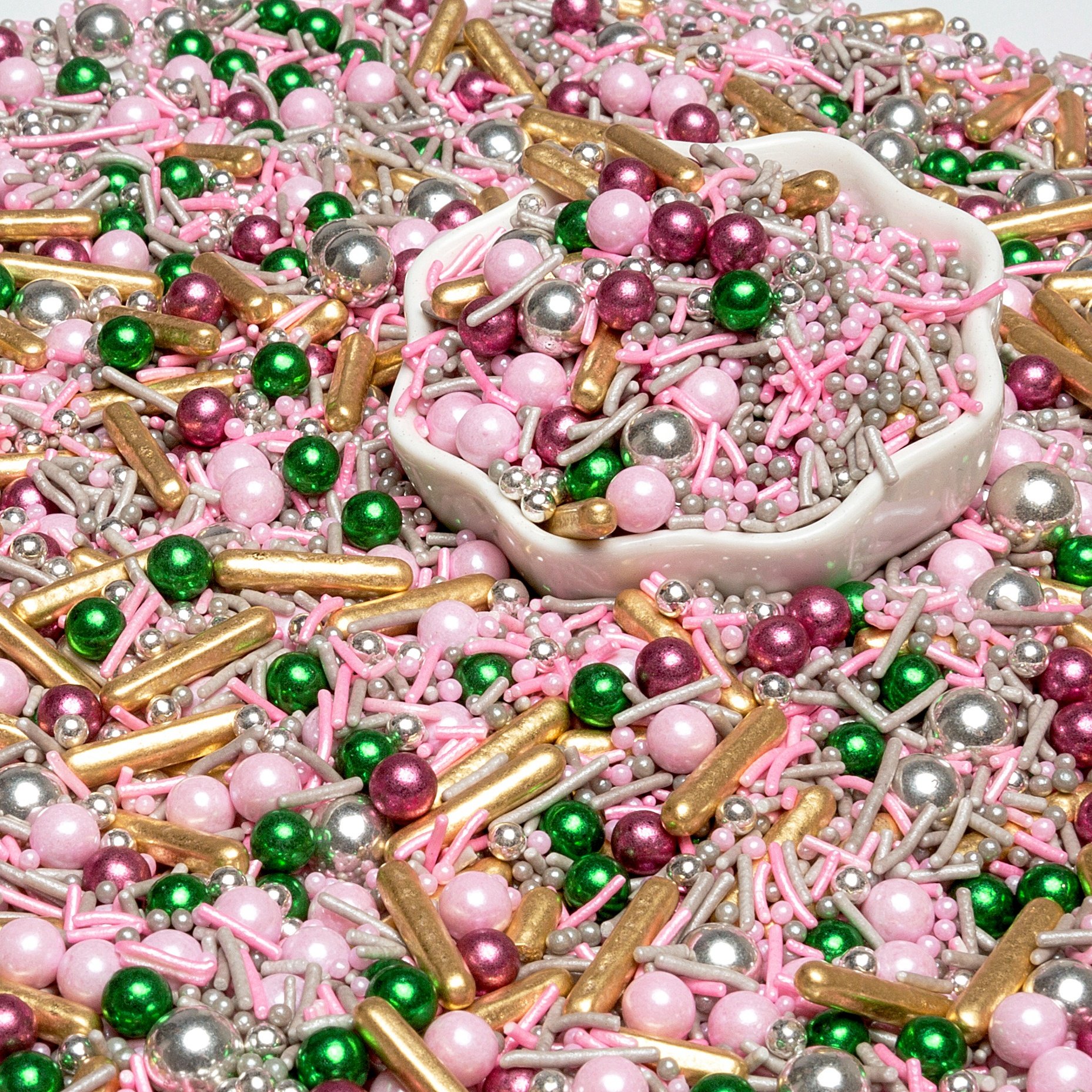 2022 New Luxury Mixed Gold Silver Colorful Edible Sprinkle Candy For Cake Cupcake Decoration