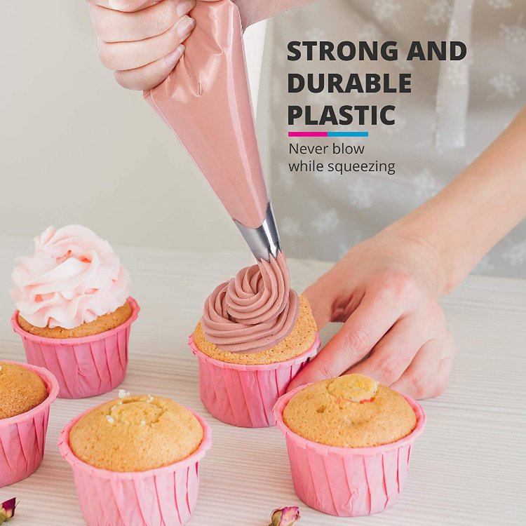high quality custom Reusable Cake Decorating silicone pastry bag Silicone Piping Cupcake Bags ODM