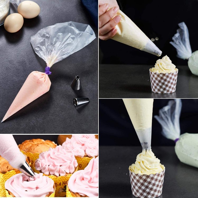 high quality custom Reusable Cake Decorating silicone pastry bag Silicone Piping Cupcake Bags ODM