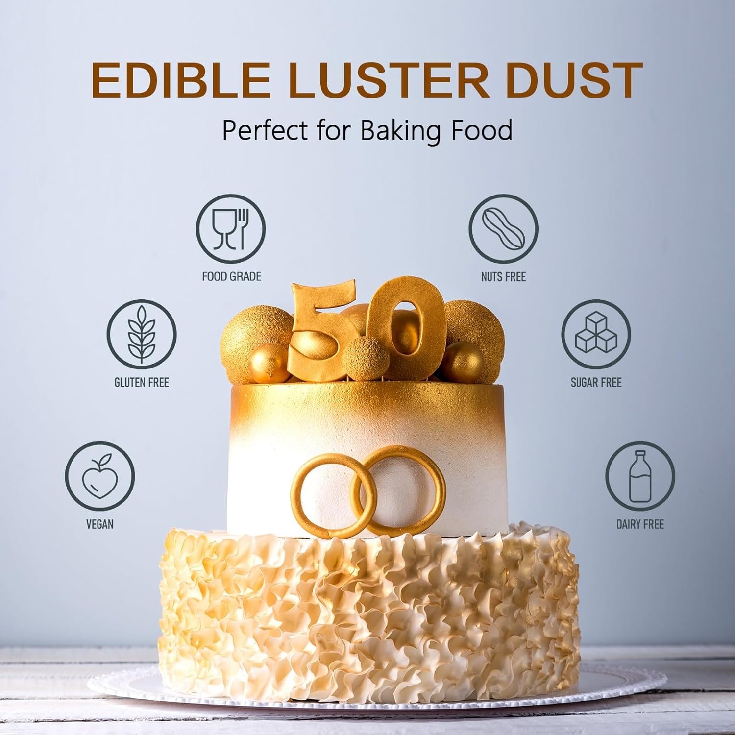YAYANG Cake Decor Edible Glitter for Cocktail Chocolate