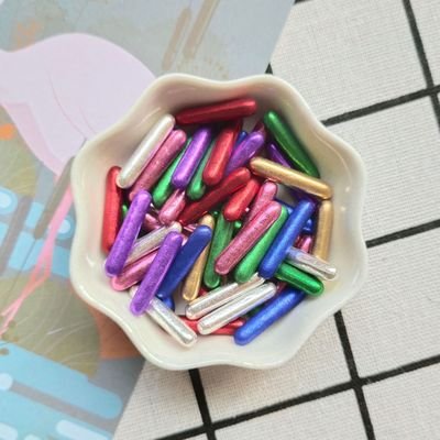 Large Sugar Rod Sprinkles Food Safe Ingredient for Cookies, Cupcakes, Cakes, Cake Pops Bag Packaging Ningbo Solid Cool and Dry
