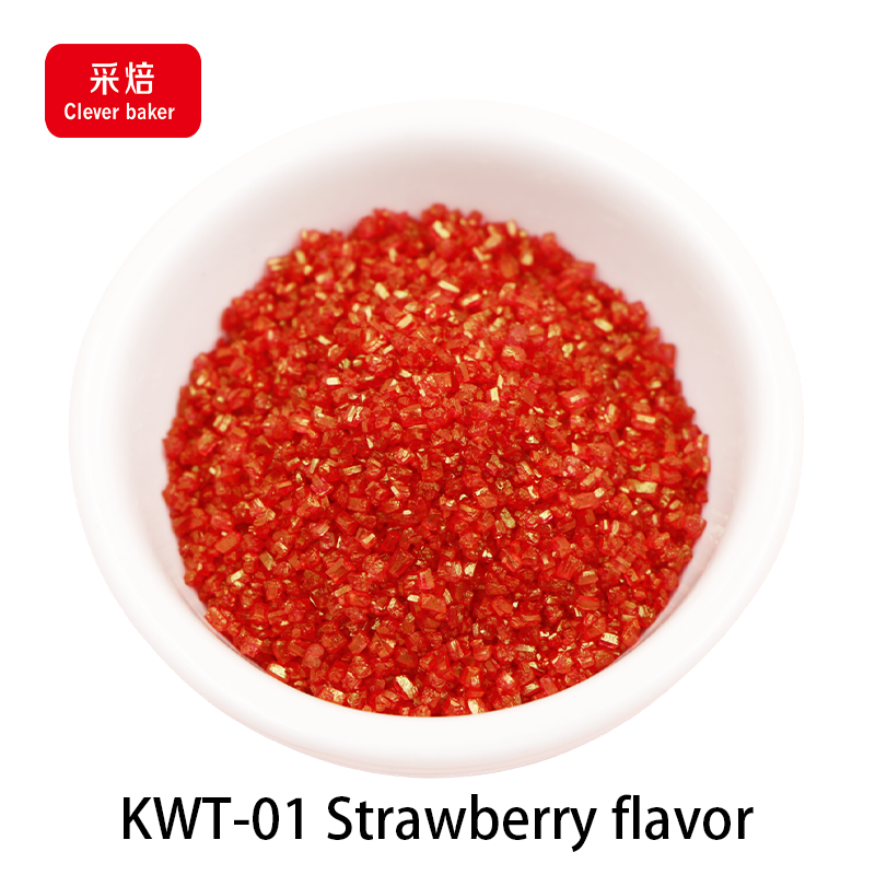 Strawberry Flavor sugar sanding factory sale Cotton candy floss special raw material red Cotton candy Sugar