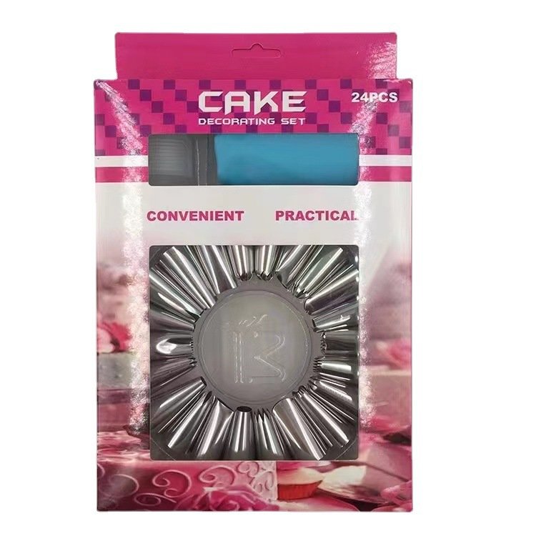 Reposteria baking tools 24pcs set icing piping nozzles cake bakery Ingredient pastry piping cake decoration piping tips set