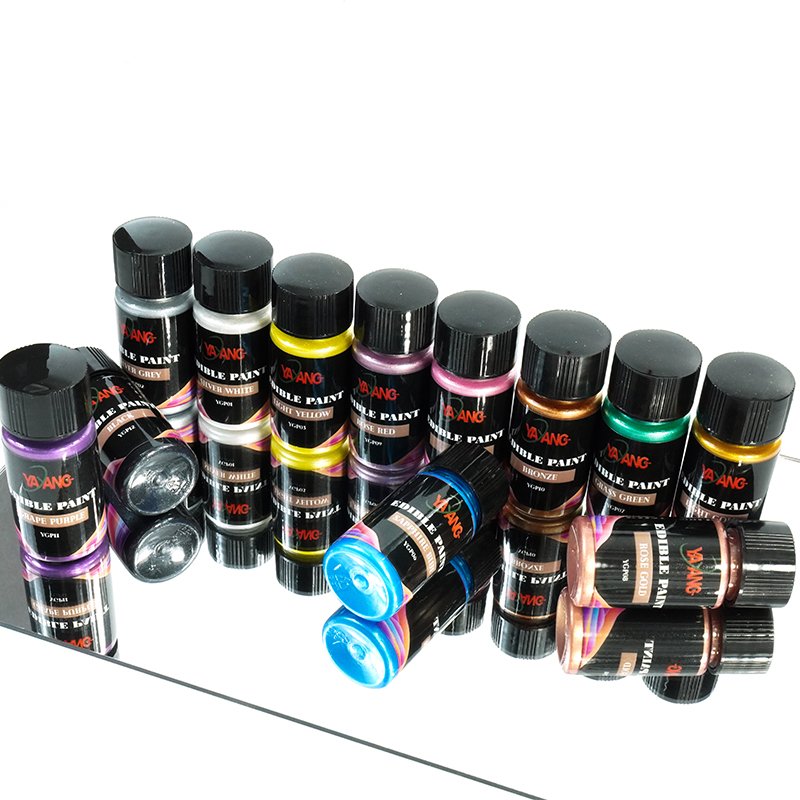 Wholesale Food Grade Shimmer Liquid Coloring Set for Cake Decoration 12 Colors Glitter Set