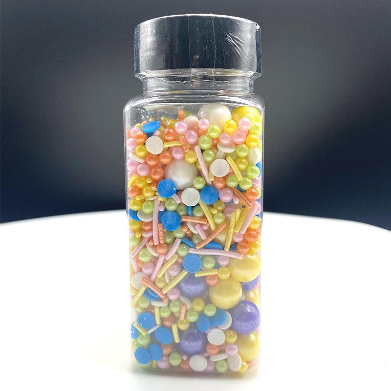 Bulk Slices Plastic Bottles Sweet Container Cookies Bakery Ice Cream Accessories Edible Shaped Sugar Pearls Sprinkles