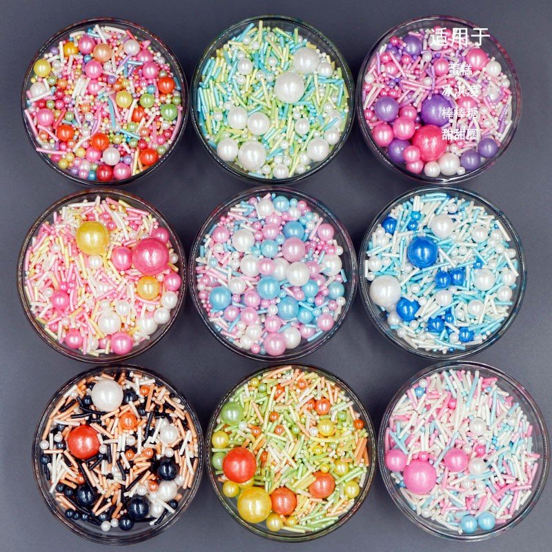 130g bottles edible sprinkles sugar cakes bakery decoration ingredients