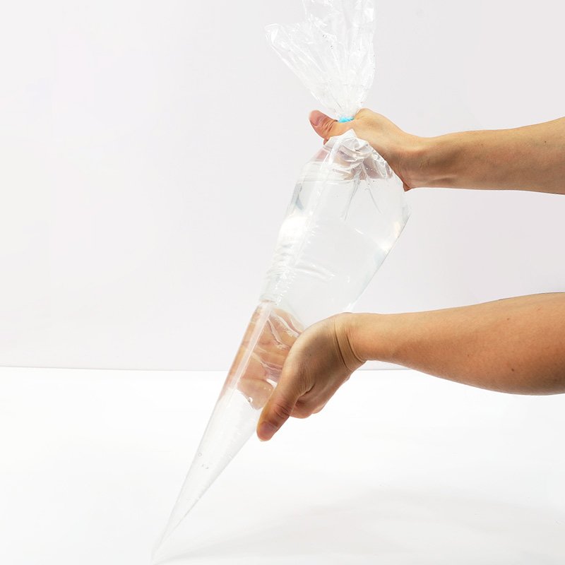 Custom printed bakery large big tipless piping bags disposable 30 mic food grade ldpe plastic piping bags on rolls for packing