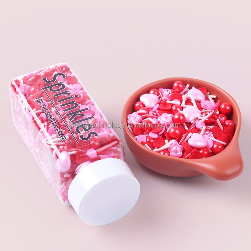 Pearl Heart Trending Products 2023 New Arrivals Valentine Sprinkles Cake Decoration Edible Sprinkles Cake Topper for Cake Shop