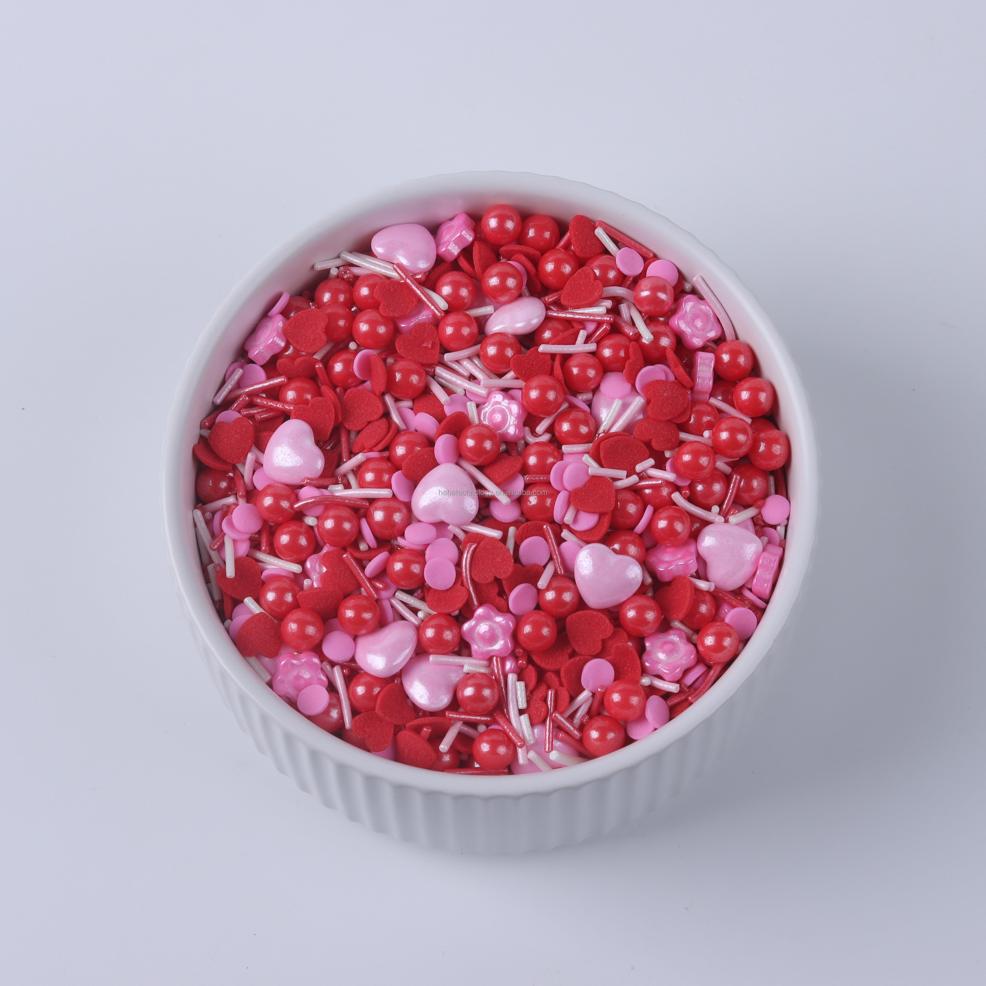 Pearl Heart Trending Products 2023 New Arrivals Valentine Sprinkles Cake Decoration Edible Sprinkles Cake Topper for Cake Shop