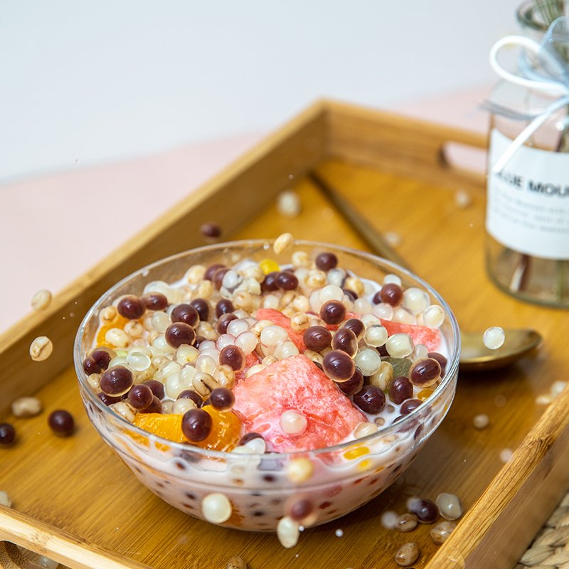 Best Discount 1.2Kg Halloween Red Beans Popping Boba Pearls Bursting With Festive Flavor For Bubble Tea Bursting Boba Pure