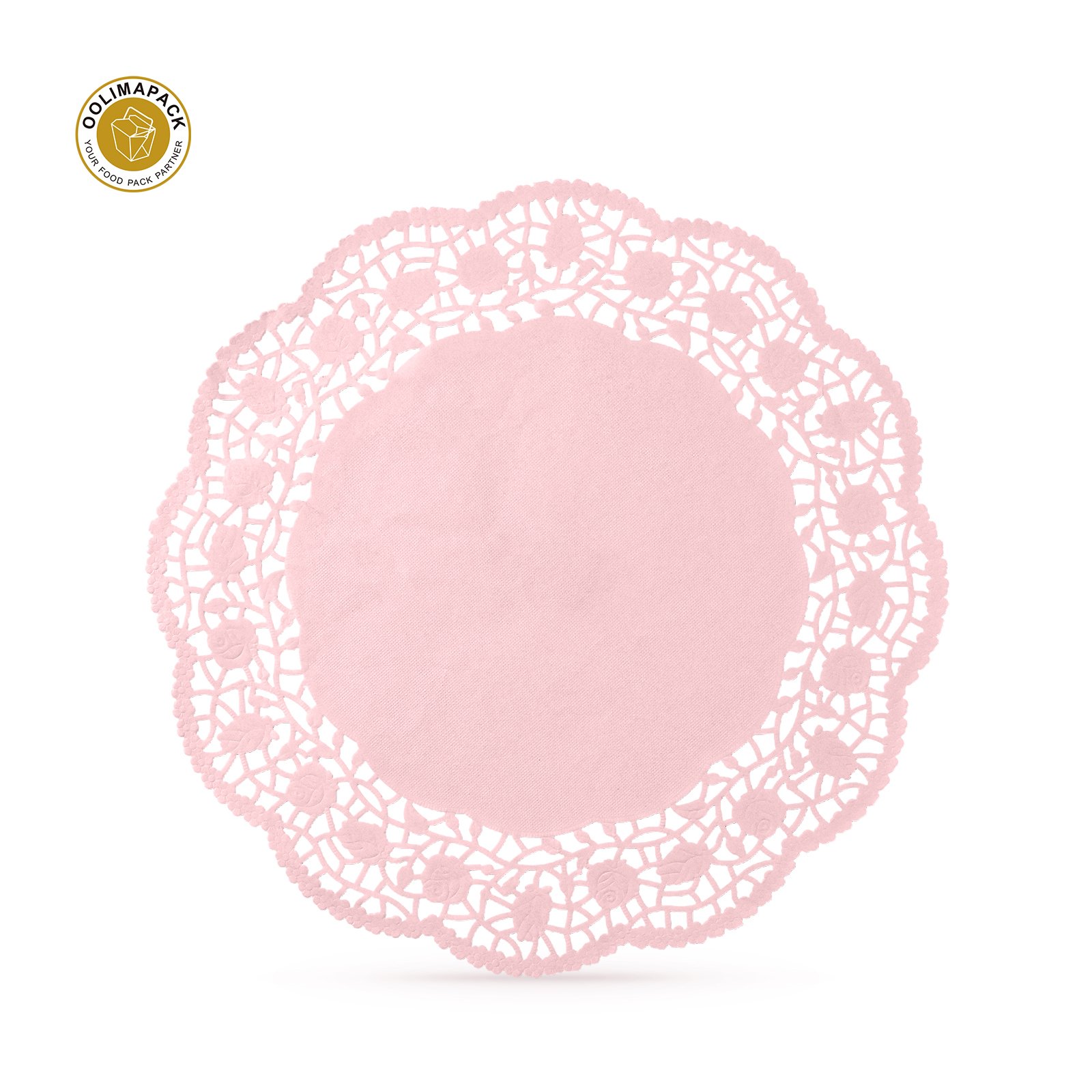 OOLIMA White Lace Paper Doilies Baker Celebrations Paper Placemats Colorful Paper Cake Doilies