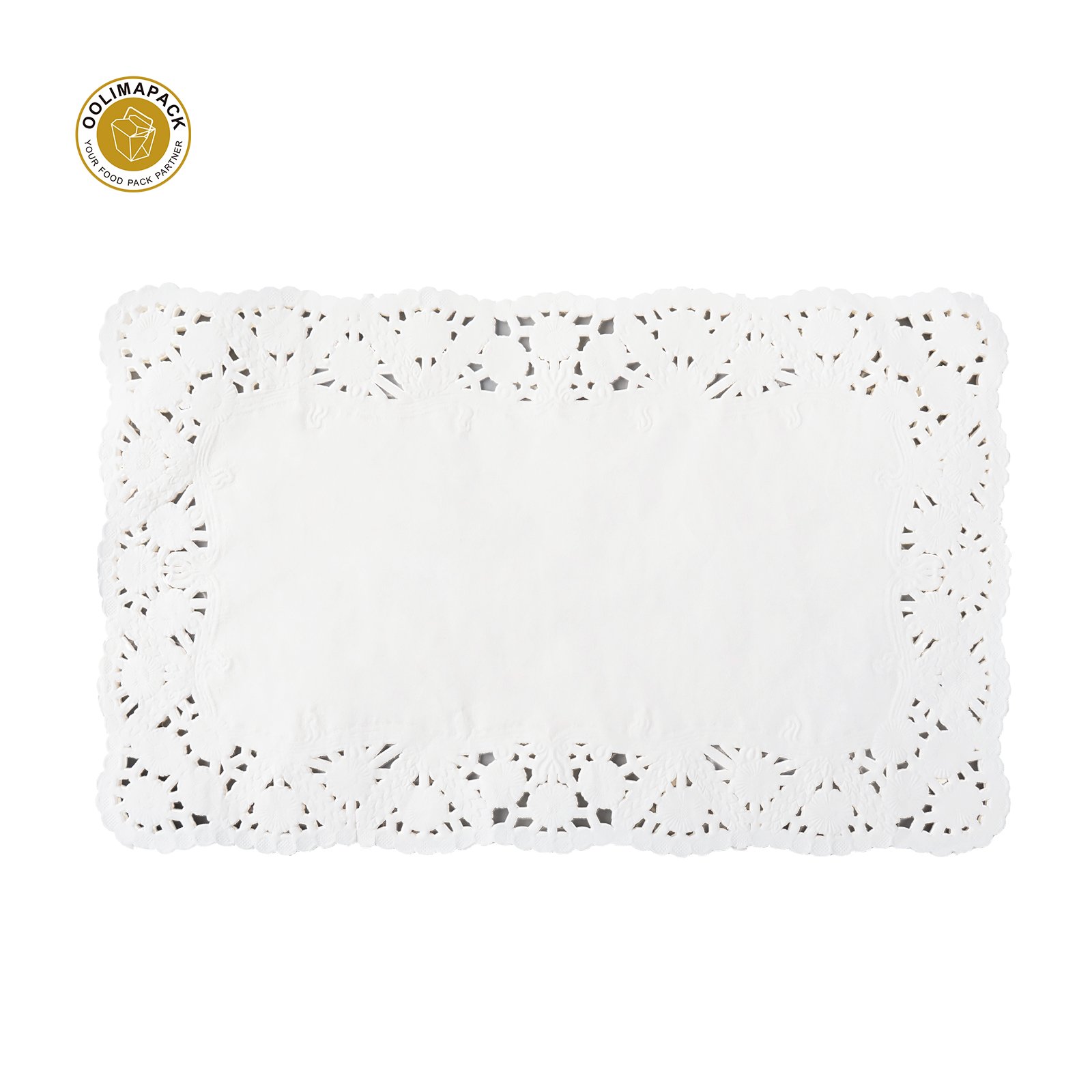 OOLIMA White Lace Paper Doilies Baker Celebrations Paper Placemats Colorful Paper Cake Doilies