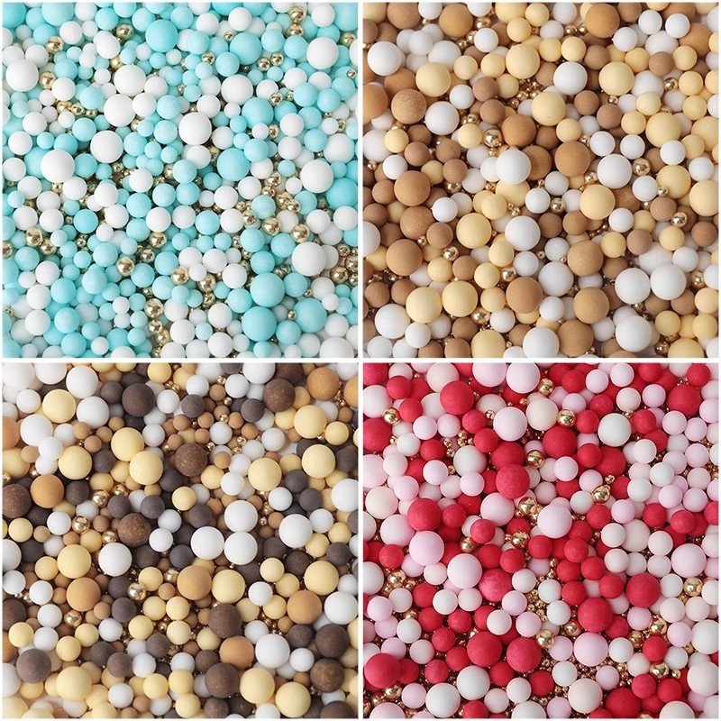 Youyu Wholesale Supplies Metallic Rod Christmas Mixes Edible Sprinkles Sugar Pearls Beads for Cake Decorating Tools