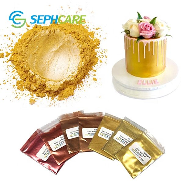 Bakery Decoration Ingredients Edible Luster Dust Gold Food Grade Glitter Powder For Cake Decoration