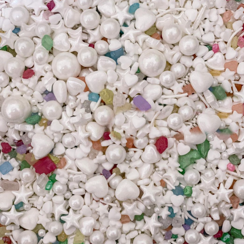 New 100g Bottle Baked Cake Decoration Ingredients Pressed Tablet Sugar Beads Colorful Needle Mix Edible Raw Bakery Decorations