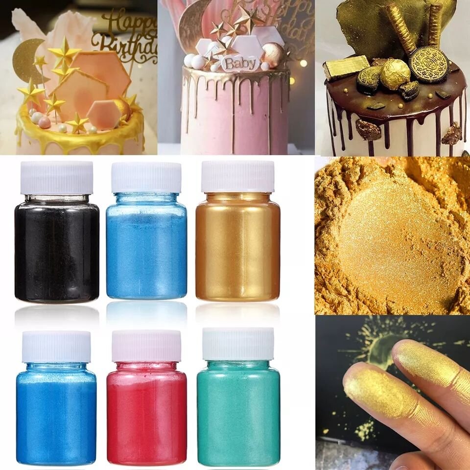 Hotsale Gold Luster Dust Edible Cake Decoration 16 Colors Available