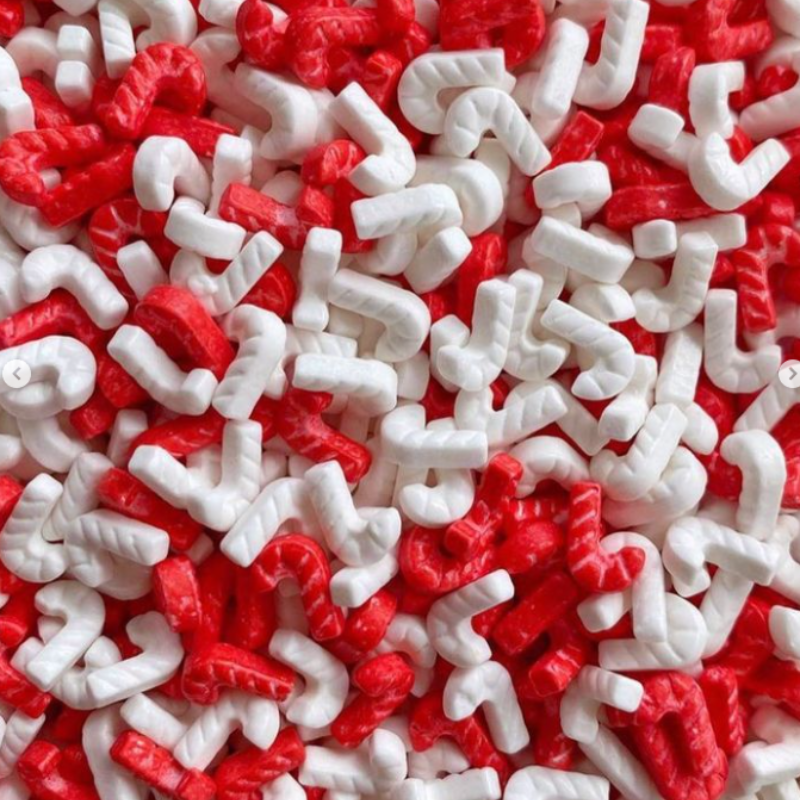 Bulk Edible Christmas Cake Toppers Sprinkles Christmas Gift Shape Press Candy Cake Sprinkles Navidad Cake Decoration for Baking