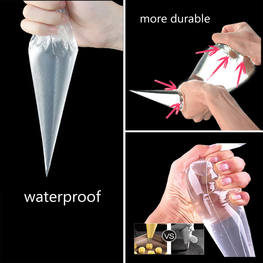 Plastic Icing Piping Bag Cake Cupcake Decorating Pastry Bags For Icing Decoration Bags