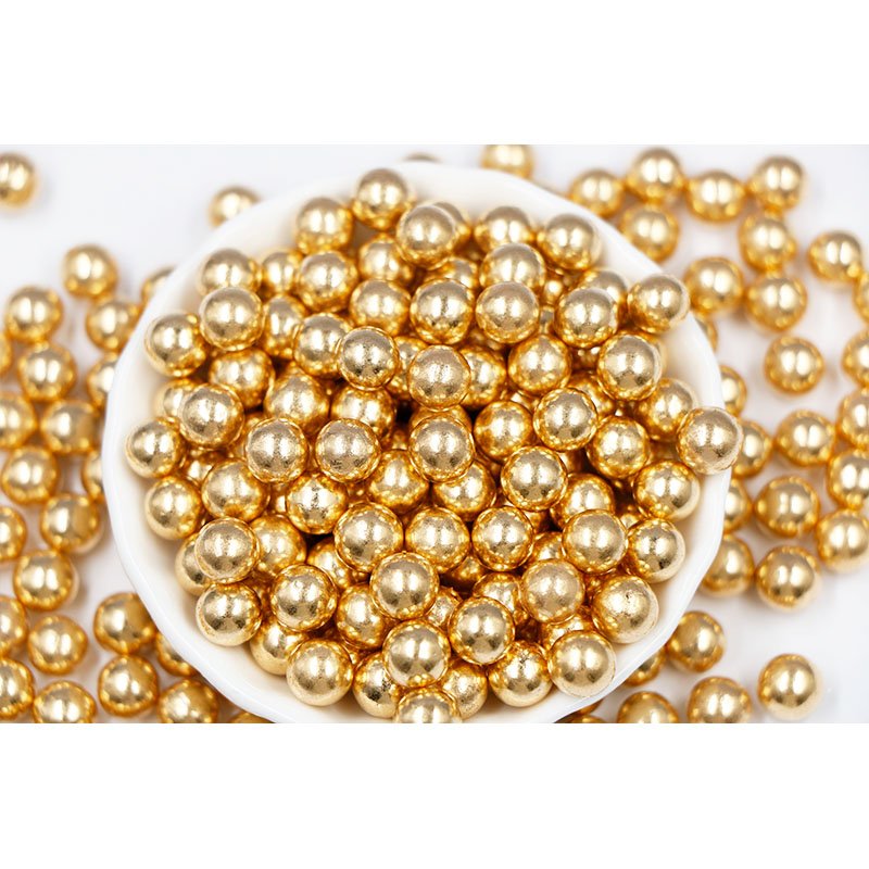 Halal 130g golden pearls for cake decoration