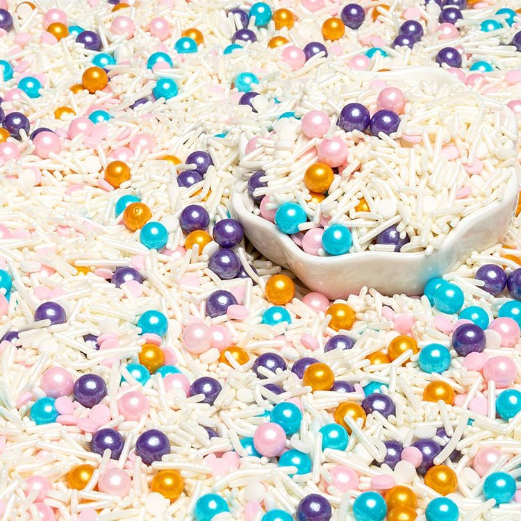 High Quality Durable Using Various White Cake Decorations Sprinkles Edible Candy