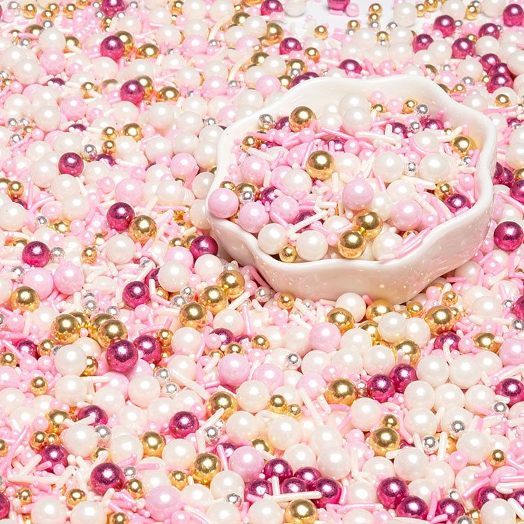 High Quality Durable Using Various White Cake Decorations Sprinkles Edible Candy