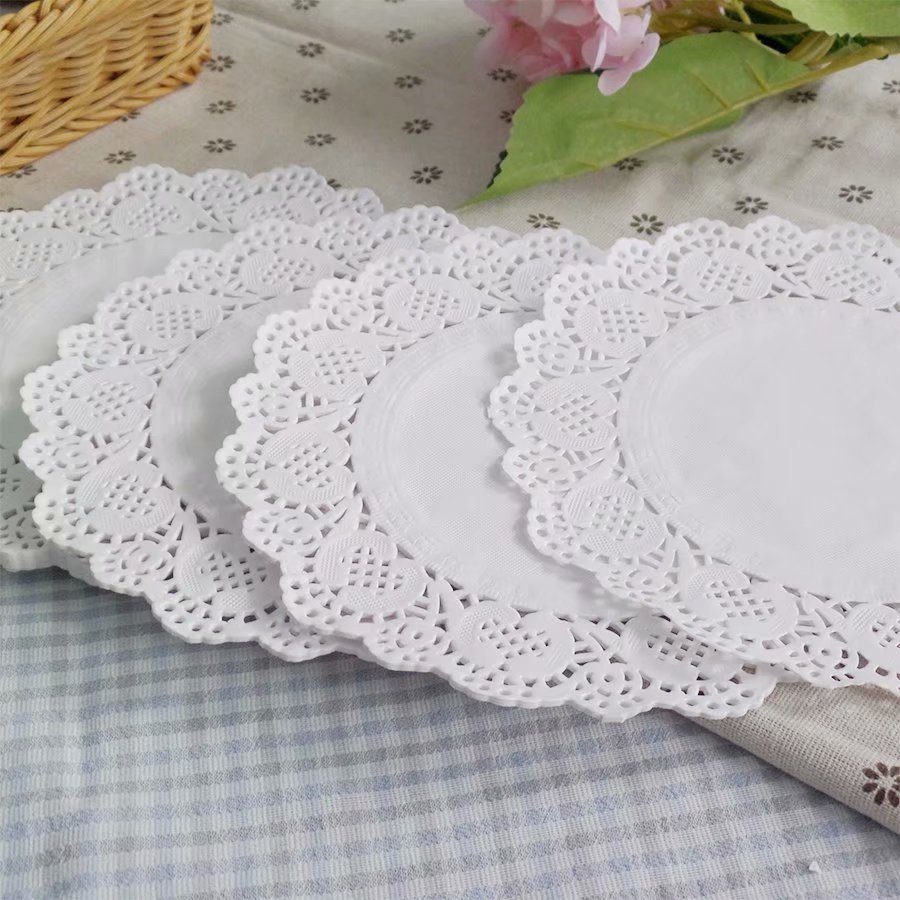 Cake Tools 12 Paper Doilies Bulk For Fired Fish Chips Custom Size Lace Paper Doily Food Placemats Cake Mats