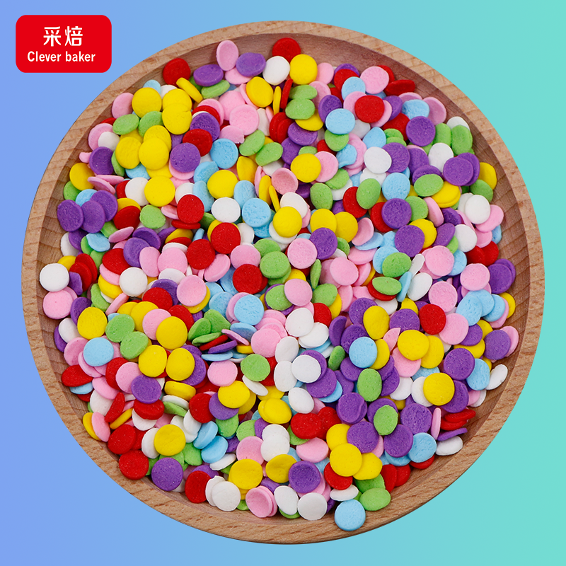 Edible sprinkles Edible confetti Little Round piece Spanish sliced sugar cake sprinkles halal sprinkles sugar sprinkles