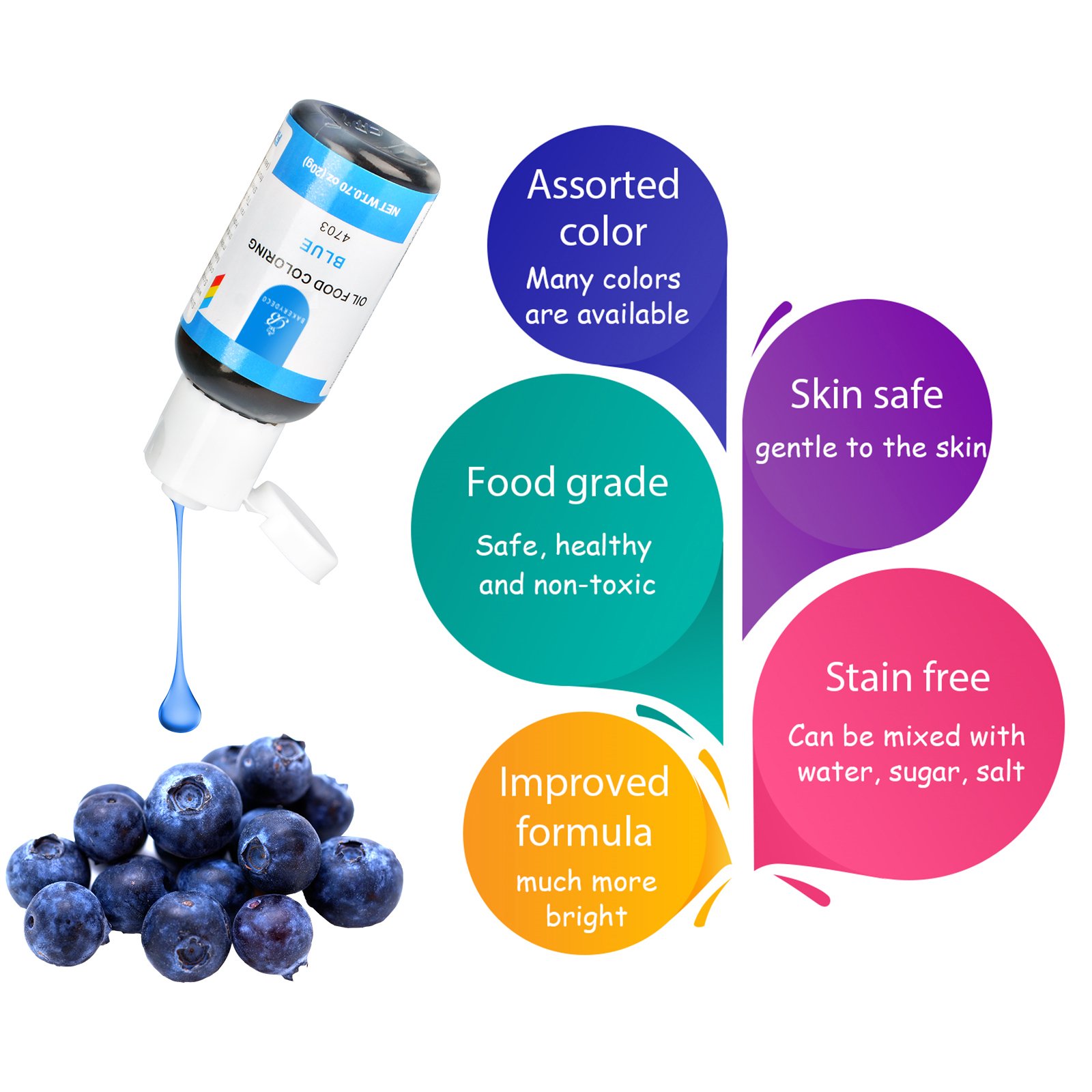 OEM oil base food coloring Food coloring gel americolor gel food coloring for cake decoration