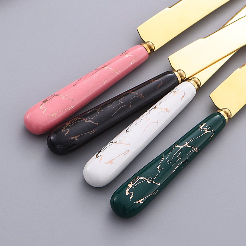 Ceramic Handle Wedding Cake Knife Set Stainless Steel Cake Knife And Server Set Cake Tools