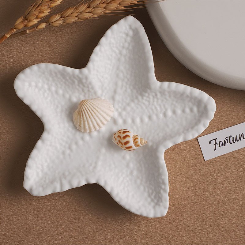 Gypsum starfish irregular tray silicone mold suitable for jewelry storage tray dish wash soap storage box mold home decoration