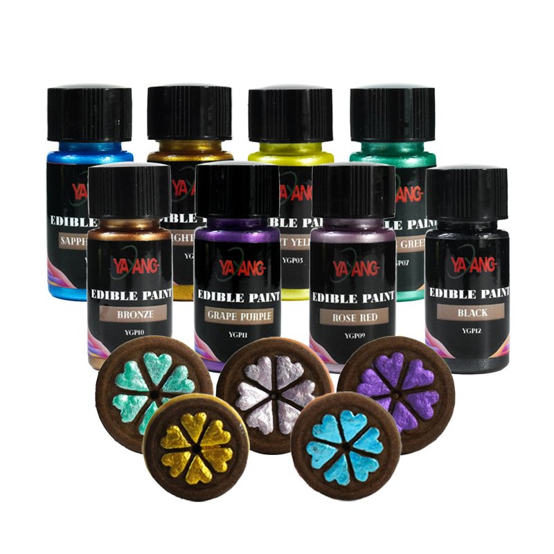 New Innovation Pearlescent Effect Food Coloring Liquid for Cakes Cookie Chocolate Decoration