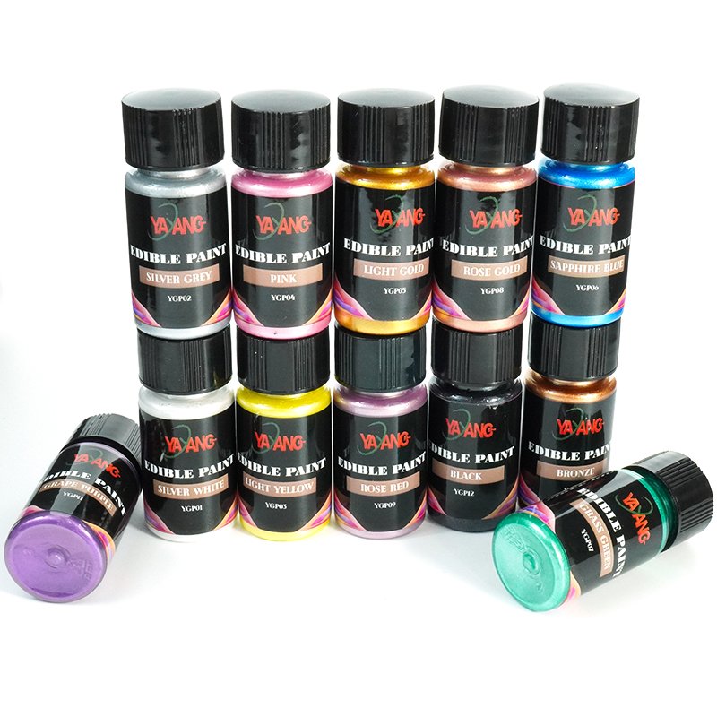 New Innovation Pearlescent Effect Food Coloring Liquid for Cakes Cookie Chocolate Decoration