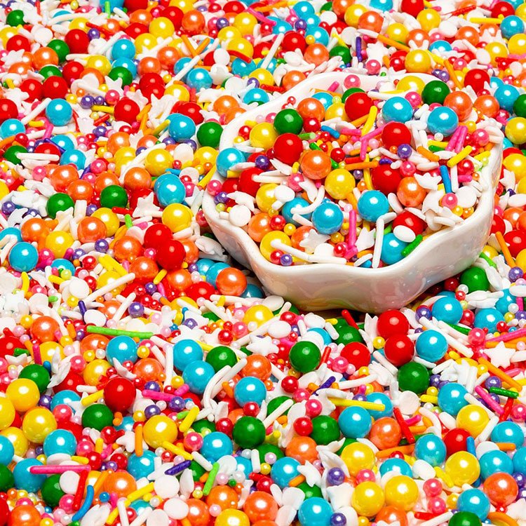 Economical Custom Design Edible Candy Edible Sprinkles Cake Decoration