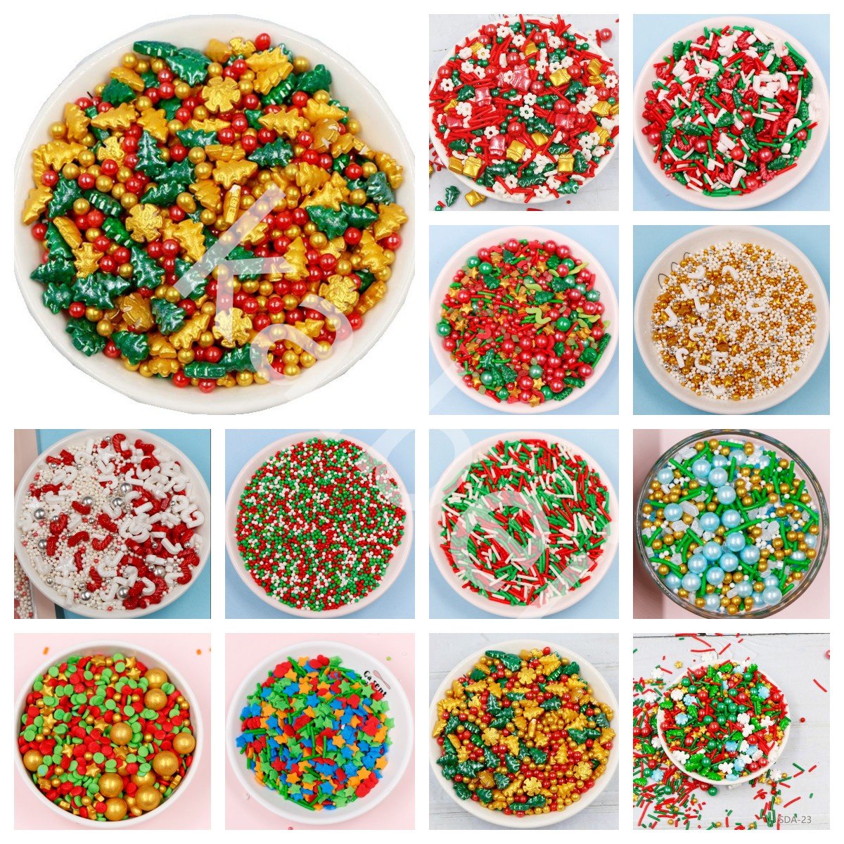 Christmas Cake Sprinkling Cake decoration Edible sugar Edible Sprinkling cake decoration sprinkling sugar
