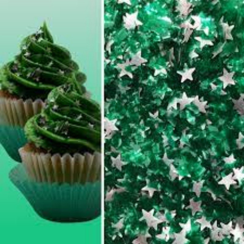 Golden Star Festival Decorations Food Grade Sugar Candy Glitter Edible Shapes Glitter for Cake Decorations