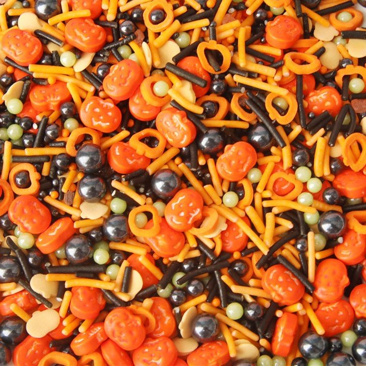 Halloween Sprinkles For Holiday Cake Decorations Edible Ghost Bat Bone Eyes Mixed Sprinkles With Wholesales Cheap Price